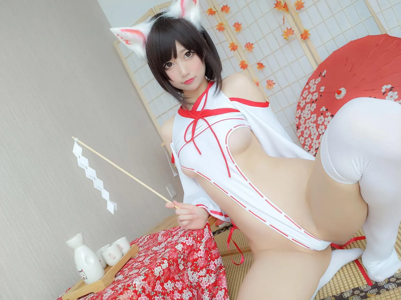 NAGISA魔物喵 – NO.29 巫女狐-photos [63P]插图3